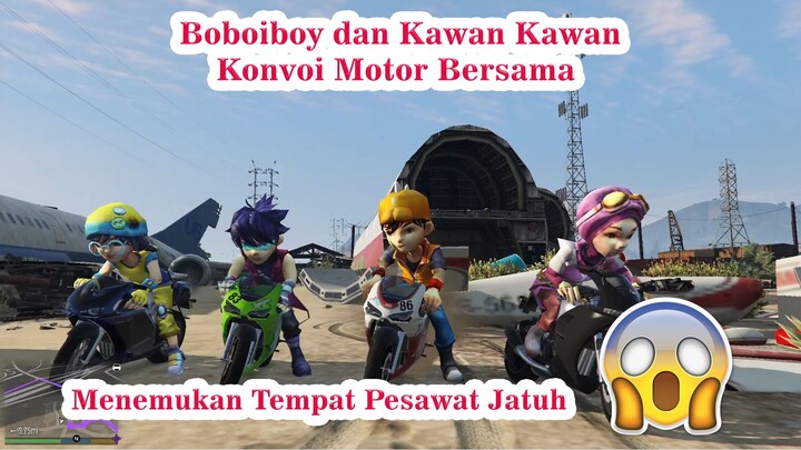 BOBOIBOY GALAXY KONVOI BERSAMA YING YAYA FANG DAN GOPAL - GTA 5