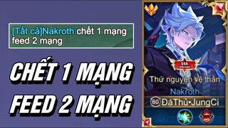 JungCi - Thử Thách Múa Nakroth Chết 1 Mạng Feed 2 Mạng Trên Rank Cao Thủ 49 Sao Và Cái Kết ?