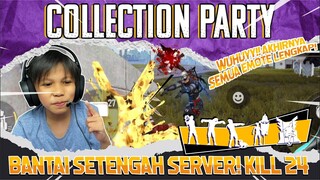 NGEBANTAI SETENGAH SERVER COY! SOLO VS SQUAD KILL 24 PLAYER!! EMOTE LEGENDS DIKELUARIN LAGI COY!