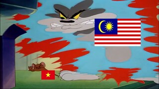 Việt Nam vs Malaysia phiên bản Tom and Jerry chế cực hài