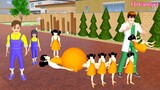 Yuta Mio Kaget B0neka Squid Game Kembar 5 👶👶 Mama Squid Game Melahirkan🤰 - Sakura School Simulator