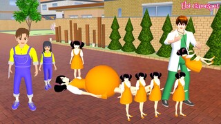 Yuta Mio Kaget B0neka Squid Game Kembar 5 👶👶 Mama Squid Game Melahirkan🤰 - Sakura School Simulator