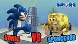 Sonic vs Spongebob | SPORE