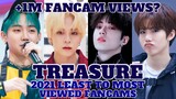 TREASURE LEAST TO MOST VIEWED FANCAMS (Boy, I Love You, MMM) | 2021 Latest Update!