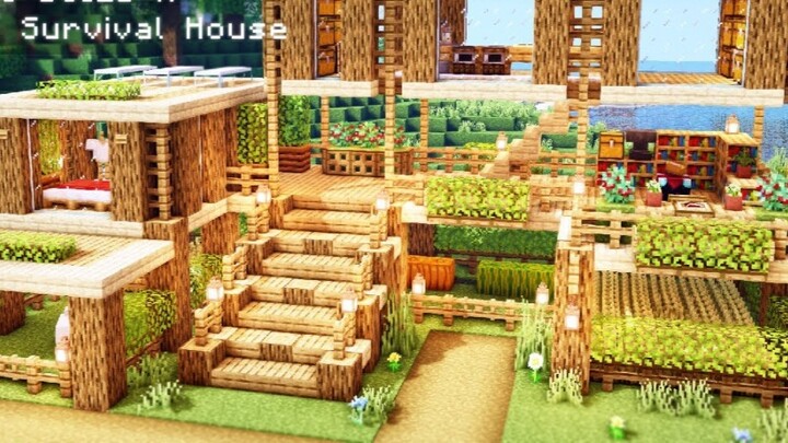 SheepGG】penanganan minecraft: cara membangun rumah bertahan hidup yang praktis dan sederhana