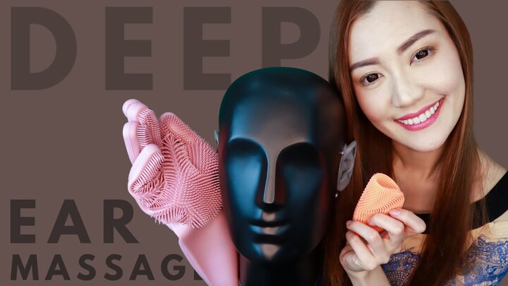 ASMR ภาษาไทย นวดหู ออนไลน์ ช่วยคลายเครียด 👂 ASMR RELAXING DEEP EAR MASSAGE (NO TALKING)