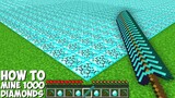 How to MINE 1000 DIAMOND BLOCKS AT THE SAME TIME in Minecraft ? BEST WAY GET DIAMONDS !