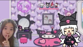 BIKIN RUMAH KARAKTER SANRIO KESUKAAN ADIK KU! KUROMI!