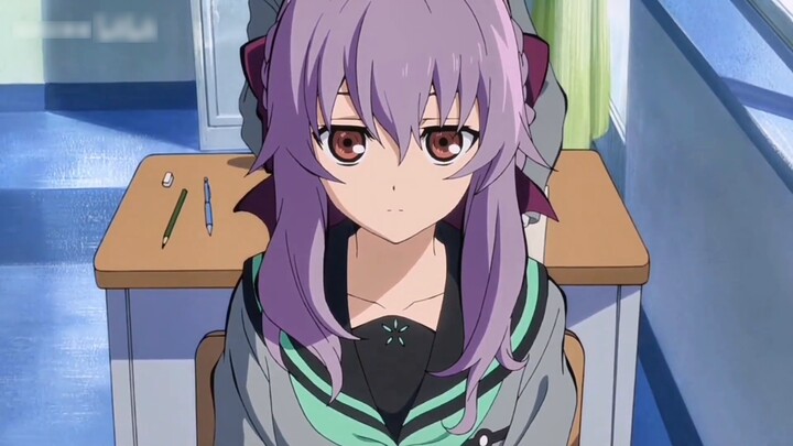 Shinoa Hiiragi bermain dengan Yuichiro