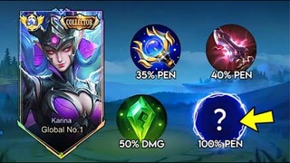 THIS KARINA BUILD GIVES 100% MAGIC PENETRATION!!🔥 (Must Try This😱) - MLBB