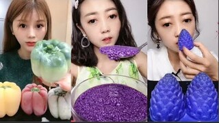 Thánh Ăn Đá Ăn Đá Lạnh Màu Sắc Hình Dạng Bất Thường Thú Vị - ASMR Ice Crunchy Eating sound#168