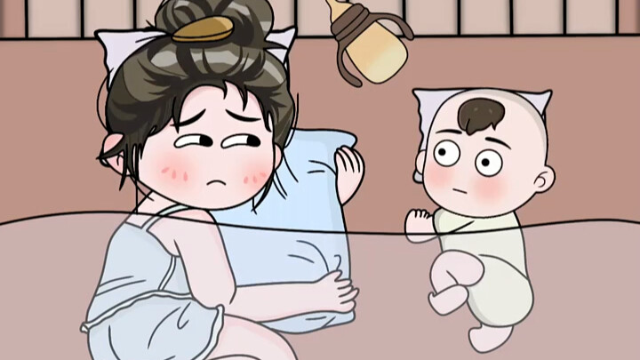 ฉันโชคดีที่มีเธอ... #parent-childdaily #Originalanimation #ตลก