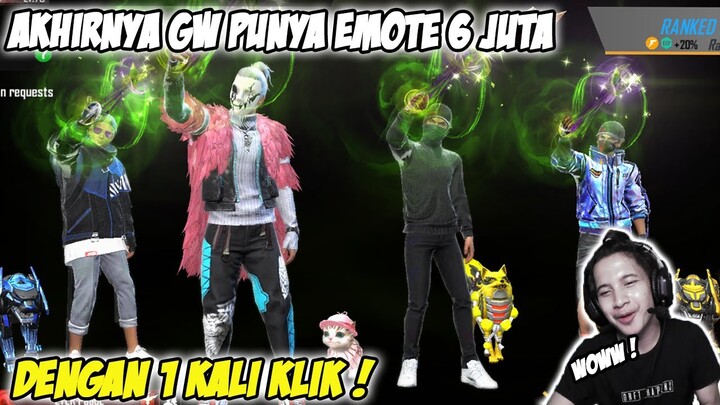 AKHIRNYA GW DAPET EMOTE 6 JUTA 😭 DENGAN 1 KALI KLIK !