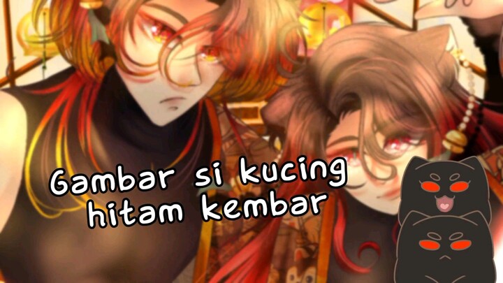 Gambar si kucing hitam kembar