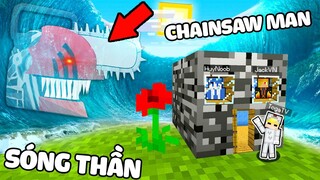 TÔ GÀ THỬ THÁCH 24H SINH TỒN TÍ HON CHỐNG LẠI SÓNG THẦN CHAINSAW MAN SIÊU ĐÁNG SỢ TRONG MINECRAFT