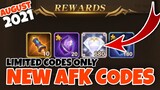 All NEW Surprise CODES + August CD KEYS | AFK Arena 2021