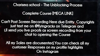 Charisma school course  - The Unblocking Process download