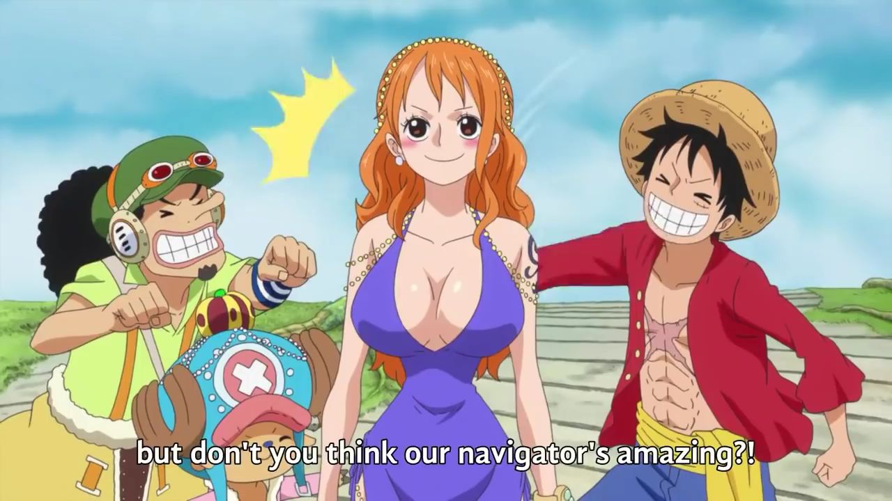 Beautiful Nami was knocked down by Ulti for protecting Luffy from becoming  the Pirate King ONE PIECE - BiliBili