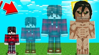 ถ้าเกิด! เราสามารถ แปลงร่าง เป็นไททันได้ ในมายคราฟ! (Minecraft Attack on titan)