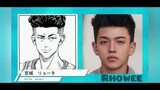 shohoku team computer generated images, their looks in real life, slamdunk