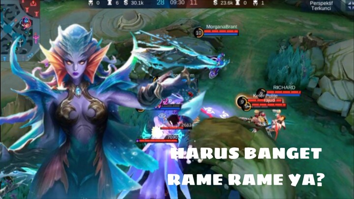 karrie full attack speed semua musuh jadi tipis banget