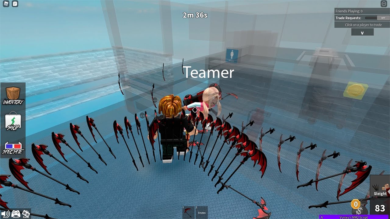 Destroying a hacker in mm2 #murdermystery2 #mm2 #roblox