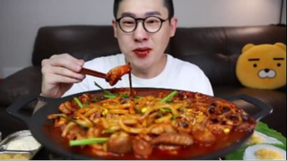 Bạch tuộc & Bò cay MUKBANG #asmr #mukbang