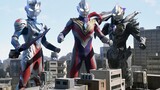 Trijah phiên bản chiếu rạp: Ba thế hệ Trijah Ultraman xuất hiện trong cùng một khung hình, và ác nhâ
