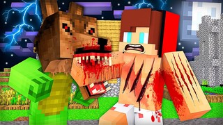 Ogre Mikey mauled Maizen JJ in Minecraft (Maizen Mazien Mizen)