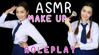 ASMR Student Makeup Roleplay [Binaural] 💋💄 ASMR Thai ด.ญ.น้ำชา แต่งหน้าใสๆ ไปโรงเรียน ให้เพื่อนสาว