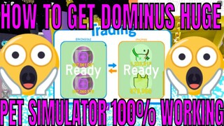 HOW TO GET *DOMINUS HUGE* IN PET SIMULATOR (GIVEAWAY)