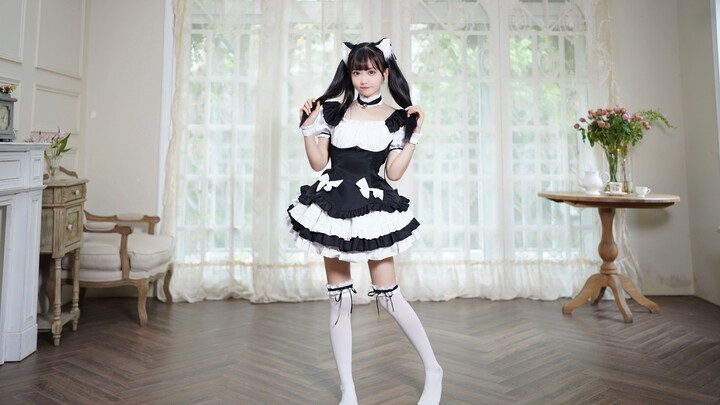 Pure desire white silk｜Q bullet cat ear maid ❤Vertical screen super close to the love cycle