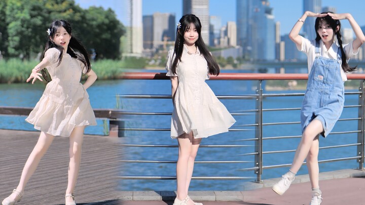 Riverside Breeze Girl in White Dress and ❤ 《Summer in Small Town》 (｡ ･ ω ･｡) ﾉ ♡
