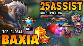 SUPREME NO.1 | BAXIA BEST BUILD 2022 | TOP GLOBAL BAXIA GAMEPLAY | MOBILE LEGENDS✓