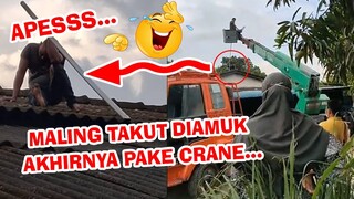 apes moment maling atau pencuri paling konyol dan lucu terjebak yang terekam kamera || trapped thief