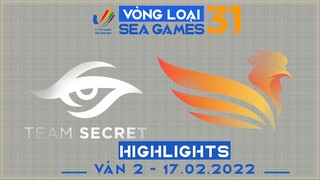 Highlights SE vs TS [Ván 2][Vòng Loại Seagame31 - Vòng 2][17.02.2022]