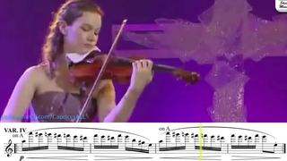 【曲谱同步】帕格尼尼随想曲第24首 希拉里 哈恩 Hilary Hahn - Paganini - Caprice 24