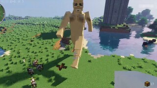 Minecraft: [Attack on Titan Mod Survival] "Get Warhammer Titan Power!" Tata Kai #2