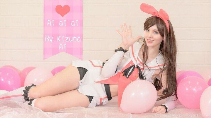 (Dance Cover) Ai Ai Ai -Kizuna Ai (Tea cosplay)