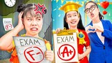 Don't Feel Jealous, Baby Doll! Let's Study Hard Together! - Funny Stories About Baby Doll Family