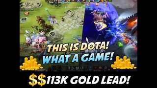 113K GOLD LEAD! INTENSE DOTA GAME!