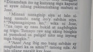 Pang Araw Araw na Talata.                                   Genesis 37:5-11