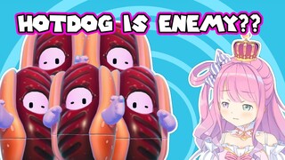 【HoloLive】Hotdog Squad Raids Luna in Fall Guys 【English Sub】