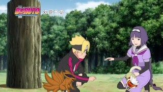 Boruto dan Sumire jadian - Kurama dengan Nue jadi berteman dan bermain bersama