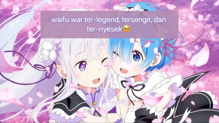 waifu war yang paling menyesakkan nih buat pihak yang kalah:” the real definisi merelakan🥹