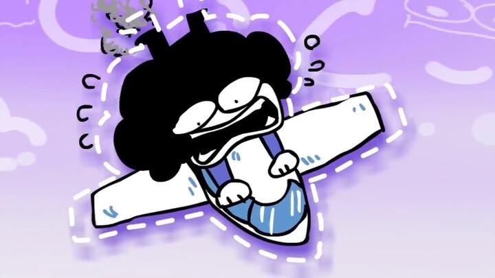 [Meme animation] Pelo who is afraid of flying——Oh No!