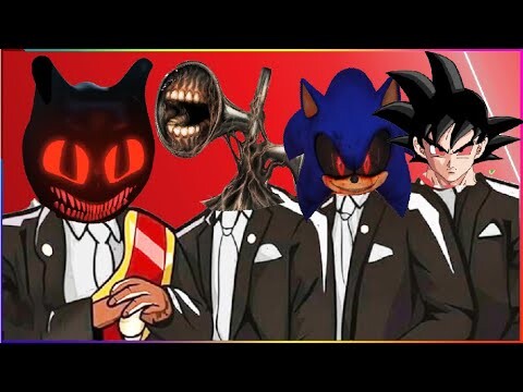 CARTOON CAT & SIREN HEAD & SONIC EXE & GOKU - Coffin Dance X Baby Shark COVER