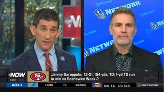 49ers are better with Jimmy G - Kurt Warner on Jimmy G: 13-21, 154 yds run in win vs. Seahawks wk 2