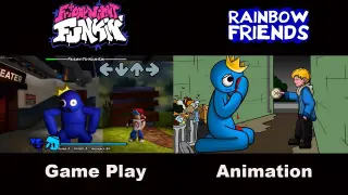 FNF vs Rainbow Friends Animation - Why Did Blue Lose His Eye