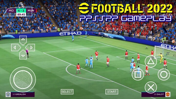 PES 2022 | Big Match | Manchester City vs Manchester United | Premier League | PPSSPP™ Gameplay 2022
